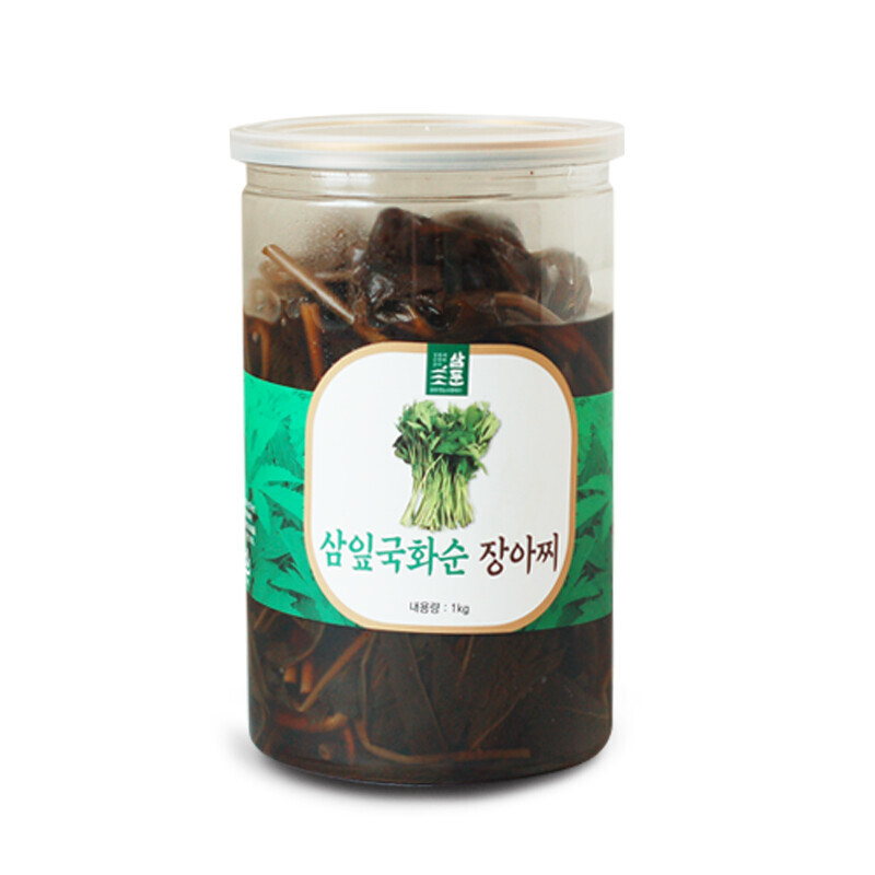삼둔 영농조합법인,강원도 홍천 삼잎국화나물 키다리나물 장아찌 1kg